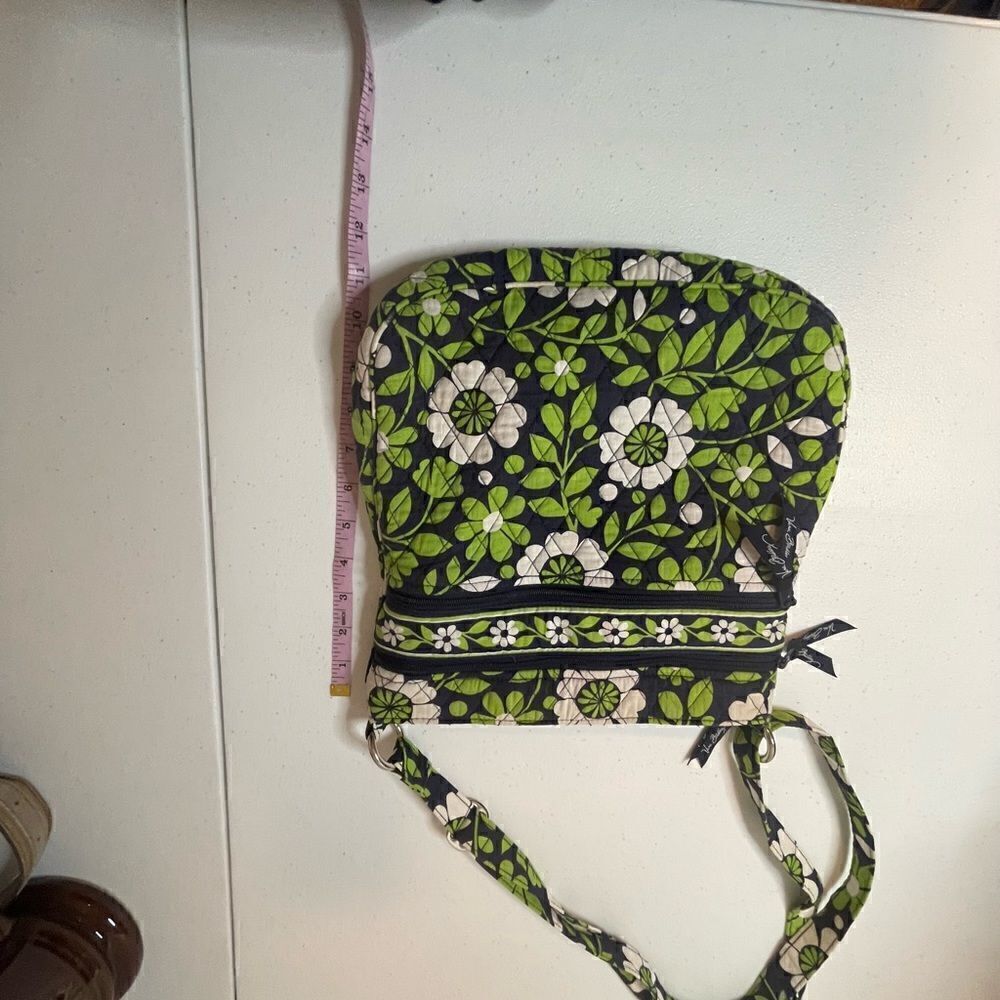 Vintage Vera Bradley shoulder purse green black white - Picture 4 of 7